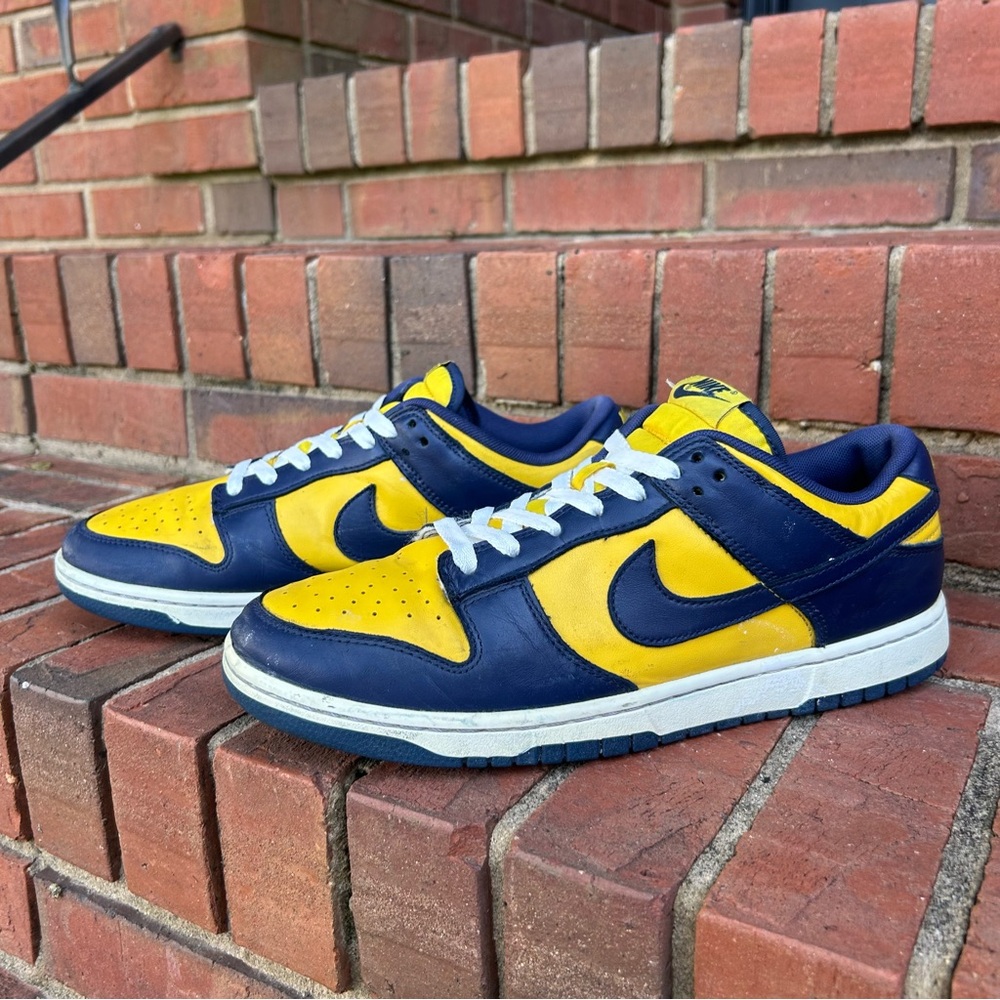 Nike Dunk Low Michigan Varsity Maze Midnight Navy White Mens size 11